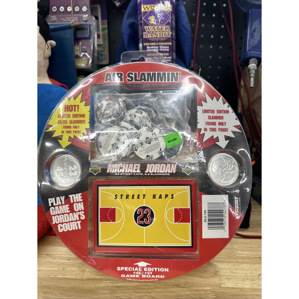 Vintage 1995 Air Slammin Michael Jordan 45/23 Street Kaps & Slammers Pogs Sealed